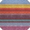 Homeroots 8' Lavender Blush And Blue Round Striped Washable Indoor Outdoor Area Rug 614811 - alternate 2