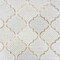 Apollo Tile Artisana 12x12 in. Silver White Textured, Foiled Stone Arabesque Lantern Mosaic Wall Tile, 5PK APLBRJ882A - alternate 3