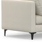 Homeroots 102" Cream Fabric Sofa With Black Legs 641046 - alternate 2