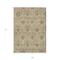 Homeroots 9' X 12' Olive Green And Fern Green Medallion Washable Indoor Outdoor Area Rug 587798 - alternate 2