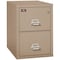 Fireking 2 Drawer, 2 Hr Fire & Impact Rated, Vertical, 31" depth Letter Taupe 2-1929-2TA - alternate 1