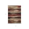 Homeroots 3' X 5' Brown Beige And Burgundy Abstract Washable Indoor Outdoor Area Rug 612527 - alternate 2