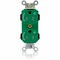 Leviton Straight Blade Receptacle, 5-15R, 15 A, 125V AC, Self-Grounded MT562-2SN - alternate 1