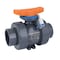 Hayward Flow Control Ball Valve, True Union, 1", PVC/FPM, Full Port, S/T TBH1100ASTV0000 - alternate 2