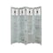 Homeroots 84" Blue Wood Folding Four Panel Screen Room Divider 274887 - alternate 1