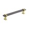 Amerock Overton 6-5/16 in 160 mm Center-to-Center Black Chrome/Brushed Gold Cabinet Pull BP36683BCRBGL - alternate 1