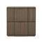 Manhattan Comfort Clive 22in Nightstand in Walnut and Gold (2-Drawer) NS1560-3 - alternate 2