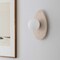Jonathan Y Tivoli 12" Modern Minimalist 1-Light Ovoid Travertine LED Wall Sconce, Light Brown JYL5900A - alternate 2