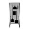 5S Supplies 5S Housekeeping Shadow Board Broom Station Version 12 - Gray Board / Black Shadows  With Broom HSB-V12-GRAY/BLACK-KIT - alternate 1