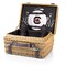 Picnic Time Family Of Brands NCAA South Carolina Gamecocks Champion Picnic Basket for 2, Large Wicker Picnic Set 208-40-179-524-0 - alternate 1