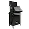 Wrightmaster 21 in. W x 13 in. D 6-Drawers Black Metal Rolling Tool Chest Combo ZR-245685 - alternate 1