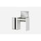 Homeroots 39" White Single Drawer Vanity Chest With Mirror 370775 - alternate 2