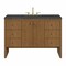 James Martin Vanities Hudson 48" Single Vanity, Honey Oak w/ 3 CM Parisien Bleu Silestone Top 435-V48-HNO-3PBL - alternate 1