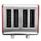Megachef 4 Slice Toaster in Stainless Steel Red MG-TS2700 - alternate 2