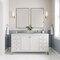 James Martin Vanities Chicago 60 in. Double Vanity, Glossy White, w/ 3 CM Carrara Marble Top 503-V60D-GW-3CAR - alternate 2