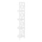 Homeroots 62" White Metal Corner Bookcase 376528 - alternate 2