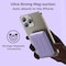 Alpha Digital Magnet Power Bank- 10,000mAh, Wireless Charge, Phone Stand -Purple ZL014-PPL - alternate 2