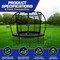 Campior Pumpkin 8ft Trampoline for Kids and Adults, Outdoor with Basketball Hoop, Heavy Duty, Black RMTRMP88 - alternate 2