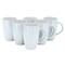 Meritage Jasper 6 Piece 22 Ounce Stoneware Tall Latte Cup Set in Ski Blue 136487.01 - alternate 1