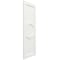 Ekena Millwork True Fit PVC Center Circle Arts & Crafts Fixed Mount Shutters, Unfinished, 12W x 80H, PR TFP001AC12X080UN - alternate 3