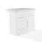 Crosley Cutler Faux Marble Top Kitchen Island KF30094WM-WH - alternate 1