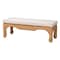 Bali & Pari Abena Ming Style Natural Rattan Bench 260-14214-ZORO - alternate 1