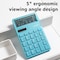 Deli NUSIGN Calculator, Dual Power, 5 Angle, Anti-Slip Base, Blue, 20PK ENS042 - alternate 2