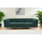 Homeroots 97" Green Velvet Sofa With Gold Legs 480926 - alternate 2