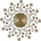 Homeroots 27" Gold And Black Metal And Faux Crystal Silent Analog FloralWall Clock 626544 - alternate 2