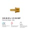 Proline Series Brass 3/8-in BARB x 1/2-in MIP Male Adapter BHB-300ANLA - alternate 2