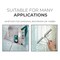 Fab Glass And Mirror Squeegee for Shower Glass Door with Holder, 10in Silicone Blade, Stainless Steel Chrome Handle SQGE-CH - alternate 2