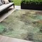 Homeroots 5' X 8' Beige Green And Artichoke Green Abstract Washable Indoor Outdoor Area Rug 577614 - alternate 1