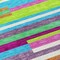 Homeroots 3' X 5' Lavender Orange And Lime Green Striped Washable Indoor Outdoor Area Rug 613290 - alternate 3