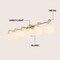 Jonathan Y Louis Parisian Globe 40" 6-Light Metal/Frosted Glass Modern Contemporary LED Vanity Light, Gold Paint JYL3560A - alternate 2