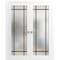 Sartodoors Solid French Double Doors Frosted Glass Planum 2112 White 48x84 (2* 24x84) Solid Core PLANUM2112DD-WS-48 x 84 (2* 24x84)-Butterfly - alternate 1