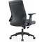 Leisuremod Brio Modern Office Chair with Adjustable Swivel Cotton Upholstered Task Chair BO60GR - alternate 2