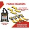 Mytee Products 4Pk 1'x12ft Retractable Ratchet Straps Kit w/Snap Hook - 500lbs WLL for Boat RS112R-SH-KIT - alternate 2