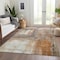 Homeroots 3' X 5' Copper Ivory And Brown Abstract Washable Indoor Outdoor Area Rug 603617 - alternate 2