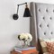 Jonathan Y Rover 7" Classic Industrial Metal Adjustable Arm LED Wall Sconce, Black/Brass Gold JYL7462A - alternate 3