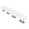 Skutchi Designs Oval Conference Table With Power Unit, 48 in W, 240 in L, White HAR-OVL-48X240-DOU-W960-NA - alternate 1