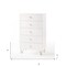 Homeroots 30" White Manufactured Wood Five Drawer Chest 473084 - alternate 2