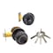 Ecs Hardware Durable Combo Lockset w/ Single Knob & Deadbolt, Entrance, Oil Rubbed Bronze, Grade 3 KW1 ECSH-3607-ORB-KW1 - alternate 1