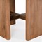 Homeroots 60" Brown Rounded Solid Wood Dining Table 549040 - alternate 2