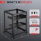 Pyle 15U Server Rack Network Cabinet - Open Frame Rack, Wall Mountable Heavy Duty Designs for Servers & PLRS15UW - alternate 2