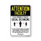 Signmission Public Safety, Attention Faculty Practice Social Distancing, 14in X 10in Decal, OS-NS-D-1014-25410 OS-NS-D-1014-25410 - alternate 1