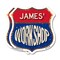 Signmission James's Workshop, 6 inch X 6 inch, Plastic Sign, 2PK SHI-P-2PACK-6-489-JAMES - alternate 1