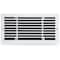 Sierra Grates 4 in. H X 14 in. W Powder Coat Aluminum, White Return Grille ABG414-WHT - alternate 1