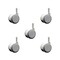 Service Caster 2 Inch MRI Safe Casters, 7/16 Grip Ring Stem, Set of 5, 5PK SCC-GR02S50-TPR-GRY-716138-MRI-5 - alternate 1