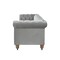 Homeroots 93" Gray Velvet Chesterfield Wood Sofa 543984 - alternate 2