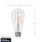 Bulbrite LED Filament, 8.5 Watt DimmableST18 Light Bulb, Clear Glass Finish, E26 Base, 4000K, 800 Lumens, 4PK 862311 - alternate 2